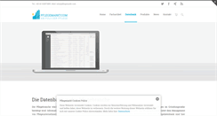 Desktop Screenshot of pflegedatenbank.com